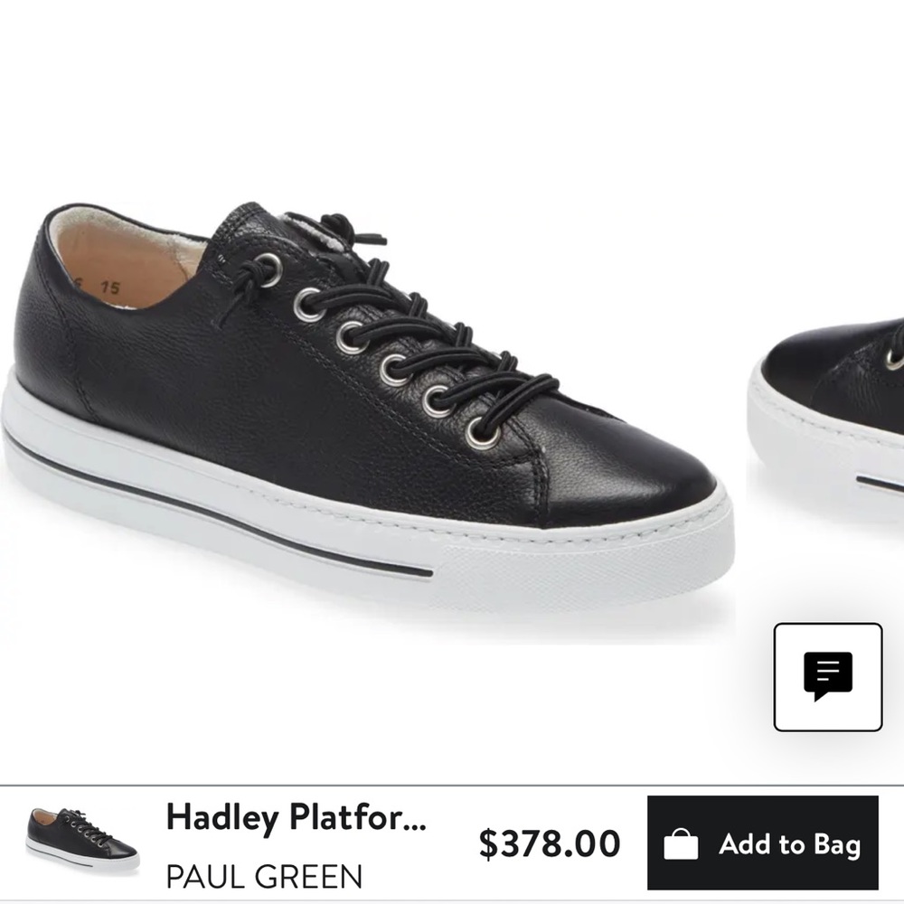 Paul Green Hadley Sneaker, UK5/US 7.5 - worn 1x
